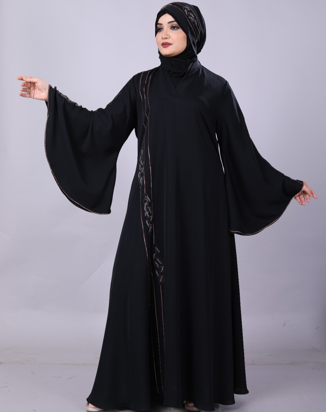 Simple elegance with a straight abaya